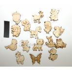 Фигурки на магните Набор миниатюрных магнитов под роспись