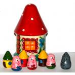 Пальчиковые наборы по сказкам Три поросенка в шкатулке