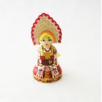 Колокольчики и шары из дерева Колокольчик Девочка с кокошником