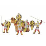 Деревянные рыцари Детские деревянные игрушки набор славян