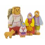 Деревянные фигурки Маша и медведь (набор 5 фигур)