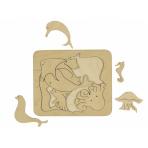 Деревянные головоломки Морские обитатели, головоломка