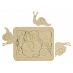 Деревянные головоломки Улитки, головоломка