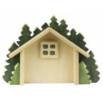 Деревянные фигурки Композиция домик в лесу