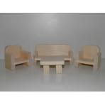 Мебель для кукол Мебель Гостиная неокрашенная
