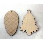 Новогодние игрушки Набор подвесок Шишечки и елочки