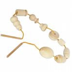 Игрушки шнуровки Шнуровка бусы деревянные неокрашеные