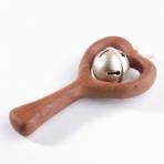 Деревянные погремушки Погремушка с бубенцом Сердечко