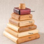 Детские пирамидки Пирамидка квадратики 6 пород дерева