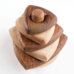 Детские пирамидки Пирамидка треугольная (из дуба и клёна)