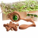 Деревянные погремушки Подарочный набор Сокровища синего моря