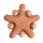 игрушки-прорезыватели, грызунки Грызунок Звездочка с можжевеловыми бусинами