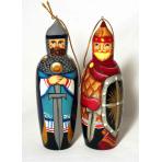 Новогодние игрушки Фигурка-подвеска костюмная Богатырь