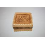 Изделия из бересты Берестяная шкатулка квадратная