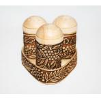 Изделия из бересты Берестяной набор для специй (три предмета)