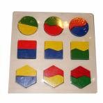 Геометрические пазлы, мозайки Дощечка пазл №2