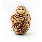 Пасхальные игрушки Яйцо "Девочка с цветами"   