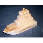 Детские пирамидки Пирамида неокрашенная Кораблик