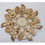 фото Подставка под горячее Петушки