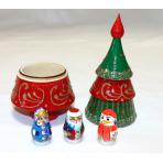 Фото новогодних подвесок Елочка-шкатулка с новогодними героями
