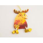 Новогодние игрушки Елочная игрушка с ножками Лось