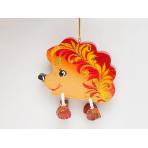 Новогодние игрушки Елочная игрушка с ножками Ёжик