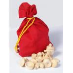 Игра бирюльки Бирюльки крупные в льняном мешочке