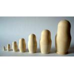 матрешки для творчества Матрешка 7 в 1 большая неокрашенная