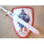 игрушечное оружие Набор щит+ меч Былины большой 