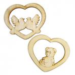 фото заготовки Набор подвесок Сердечки