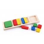 Пазлы в виде фигурок Доска -вкладыш Геометрия квадрат