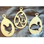 Яйца для раскраски из дерева Набор для творчества Пасхальный