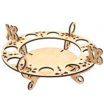 Пасхальные игрушки Подставка под пасхальные яйца (8шт) и кулич.