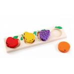 Пазлы в виде фигурок Доска вкладыш Фрукты