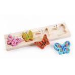 Пазлы в виде фигурок Доска-вкладыши Бабочки
