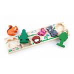 Пазлы в виде фигурок Доска вкладыш Лес