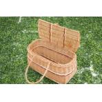 Фото Корзина плетеная с крышкой F078