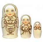 матрешки для творчества Набор Распиши матрёшку Девочка с самоваром в 1, 11 см