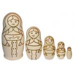 матрешки для творчества Набор Распиши матрёшку Традиция 2