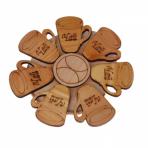 Изделия из можжевельника Подставка под кружку (чай,кофе)