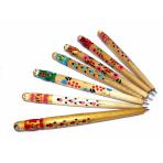 фото Ручка деревянная матрешка