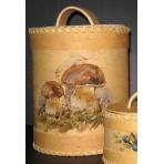 Изделия из бересты Туесок Грибы средний