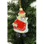 Новогодние игрушки Елочная игрушка с ножками Дед мороз