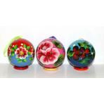 Колокольчики и шары из дерева Шар средний Цветы