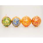 Колокольчики и шары из дерева Шар  Золотая коллекция 10 см