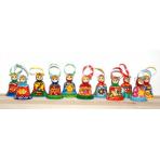 Колокольчики и шары из дерева Колокольчик Матрешка малый