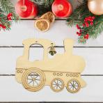 Новогодние игрушки Подвеска с колокольчиком Паровоз