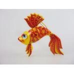 Новогодние игрушки Подвеска Золотая рыбка