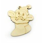 фото заготовки Подвеска  мышонок в сапожке под роспись