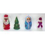 Новогодние игрушки Новогодний набор 4шт
